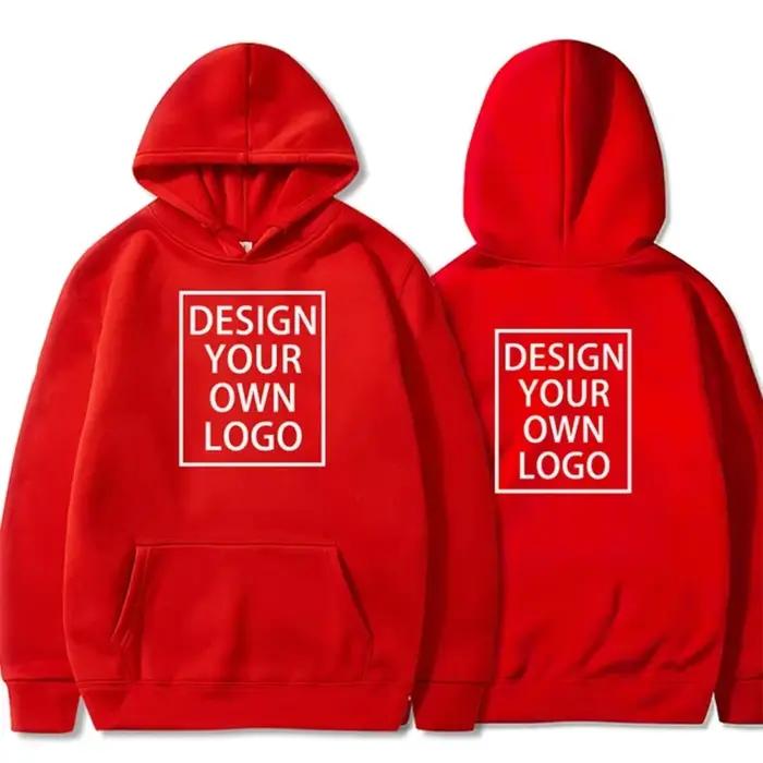 Sweat-shirt à capuche personnalisé polyester homme et femme multicolore pour homme et femme basique à capuche à manches longues moderne occassions voyages