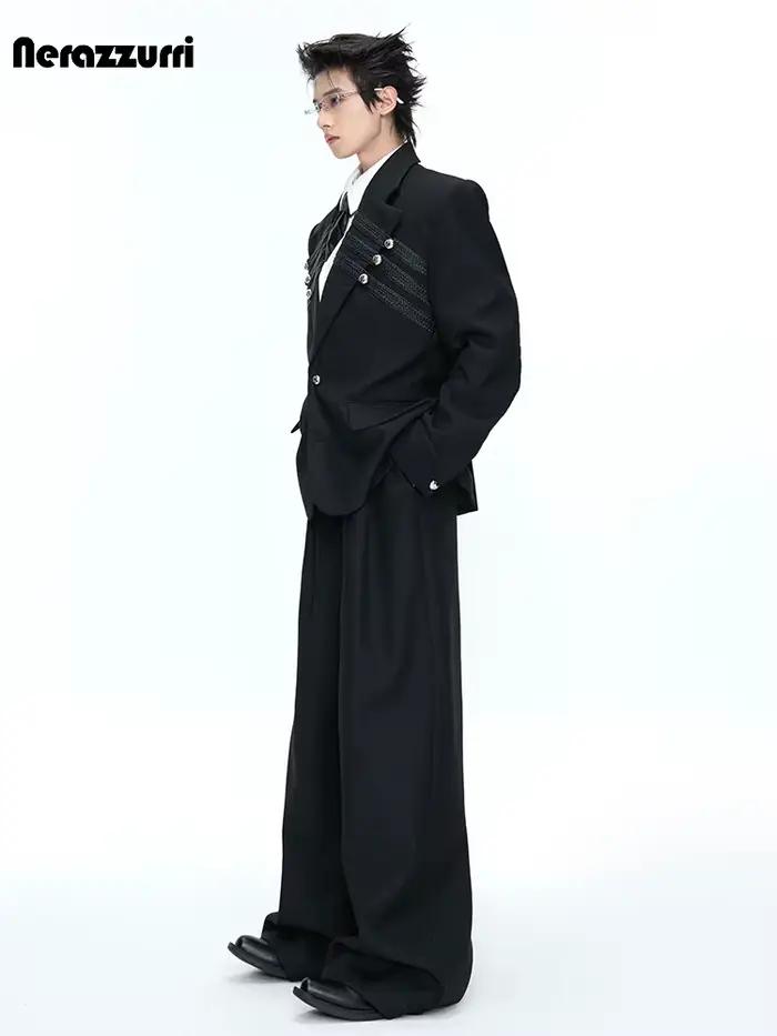 Blazer Homme Printemps-Automne Nerazzurri