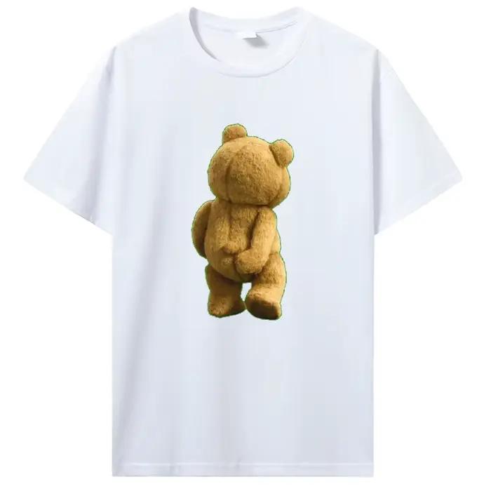 Ted Bear à gratter son cul T-Shirt décontracté couverture en coton t-shirts Fitness