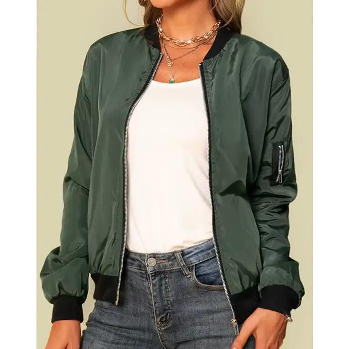 Vestes de randonnée imperméables à fermeture éclair pour femmes