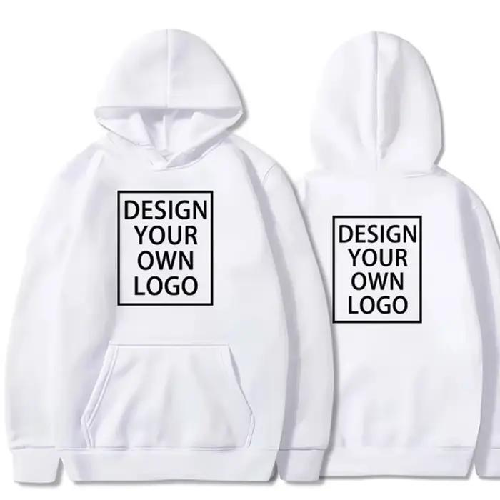 Sweat-shirt à capuche personnalisé polyester homme et femme multicolore pour homme et femme basique à capuche à manches longues moderne occassions voyages