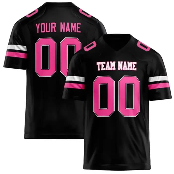 Nom de l'équipe personnalisé numéro nom T-shirt de Rugby col