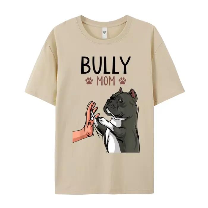 American Bully Spinal Cute Dog Crewneck Peigné Coton T-Shirt pour Homme