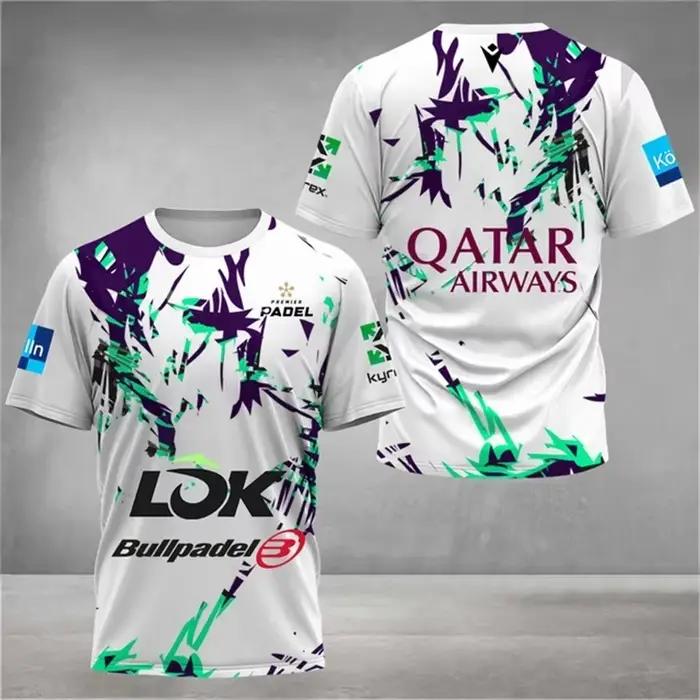Nouveau T-shirt de tennis pour homme à séchage rapide