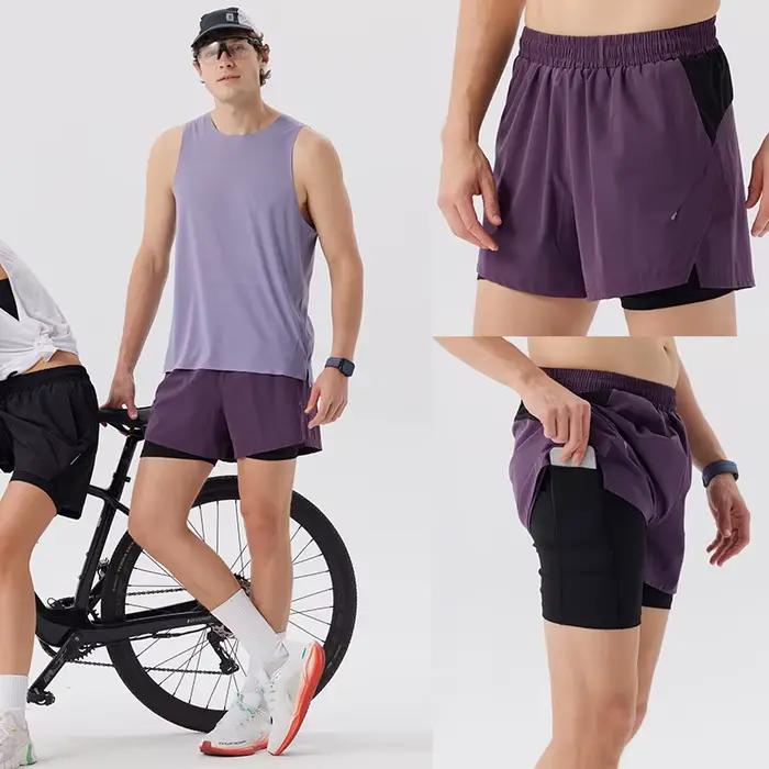 Short de course pour hommes