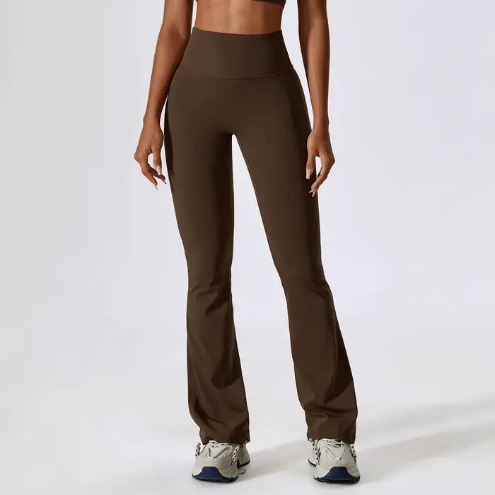 Leggings évasés taille haute pour femmes