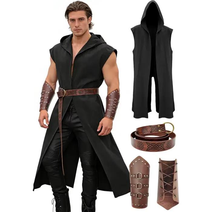 Ensemble de costumes Renaissance pour hommes Verceco – Costume médiéval/Renaissance