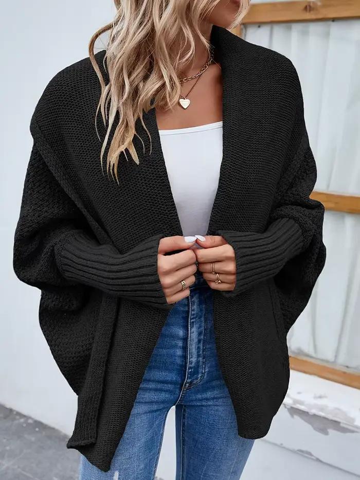 Cardigans à manches chauve-souris pour femmes