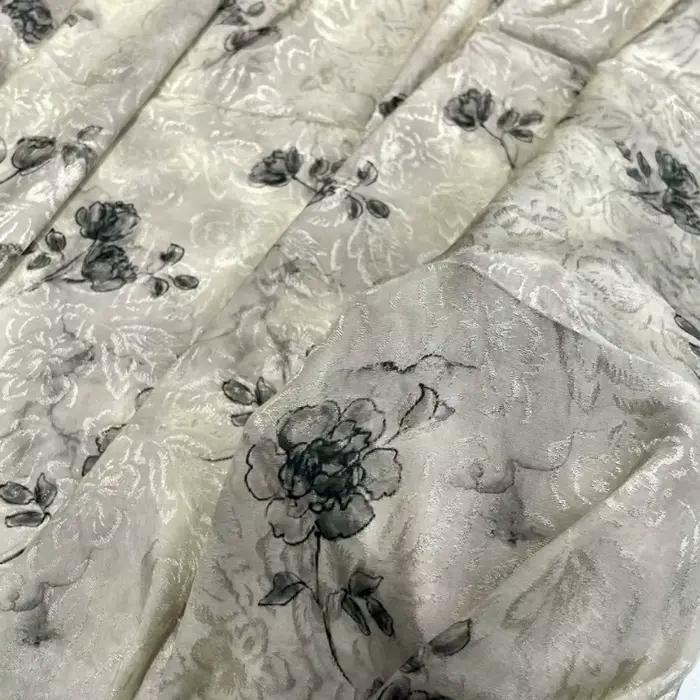 Abricot May-Jacquard imprimé vêtements tissus haute qualité Textile robes couture bricolage matériaux de créateur printemps été