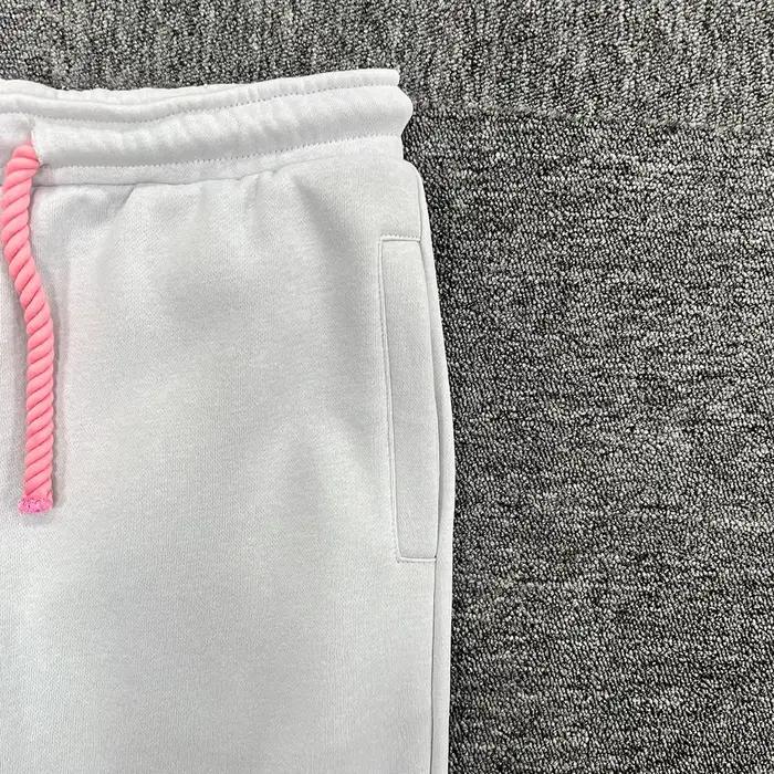 SY-36 Slow jogging streetwear sweat à capuche pantalons longs ensemble centre vêtements de sport vêtements pour hommes rose imprimé ensemble à manches longues