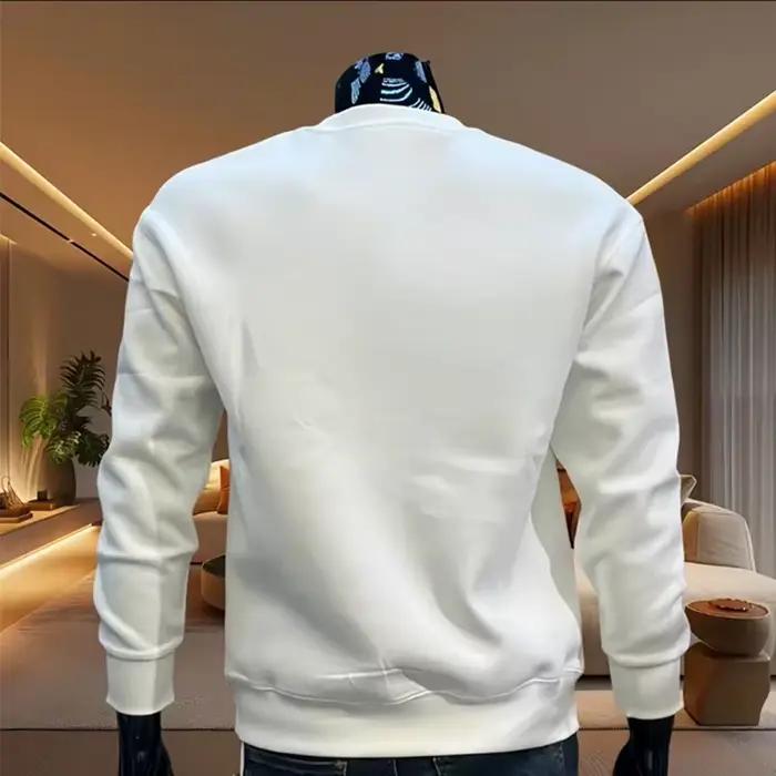 Sweat-shirts pour hommes en vente chaude, couleur unie, col rond, vêtements de sport pour l'extérieur, jogging, vêtements décontractés pour hommes, pull-over de qualité, vêtements de sport