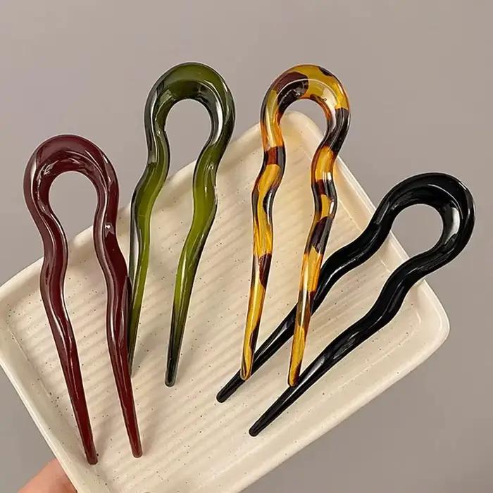 Fourchette à cheveux en forme de U