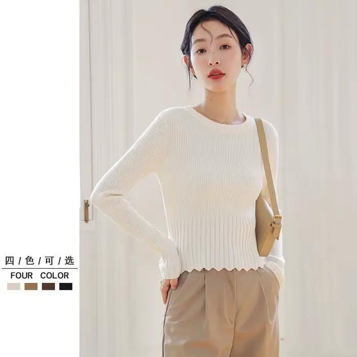 Pull à col rond pour femmes