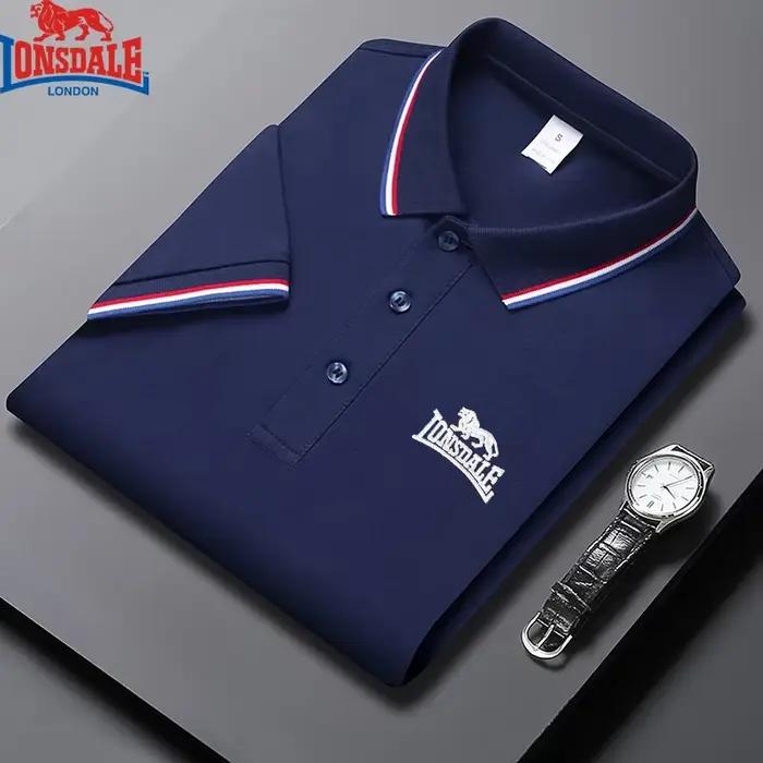 Polo brodé LONSDALE, nouveau polo d'été pour hommes