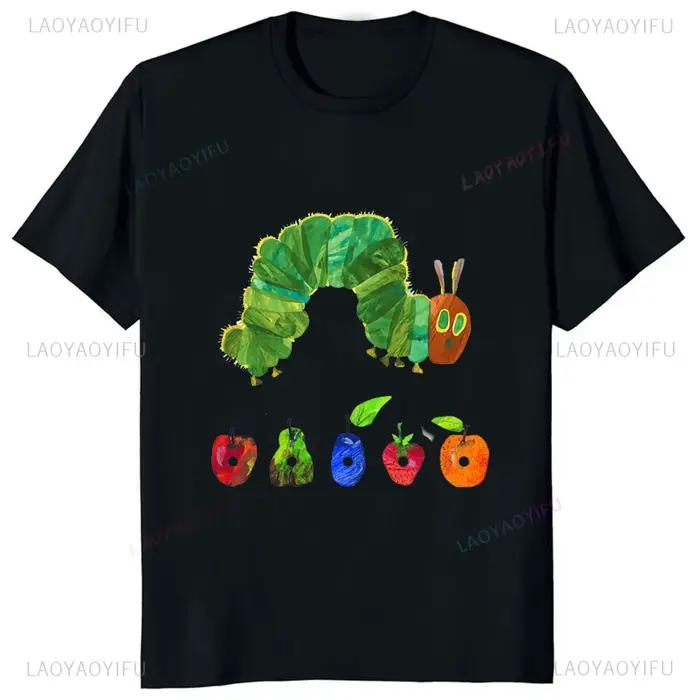 T-shirt unisexe Harajuku, en coton, avec imprimé de dessin animé, pour les couples, style décontracté, à la mode, Y2K