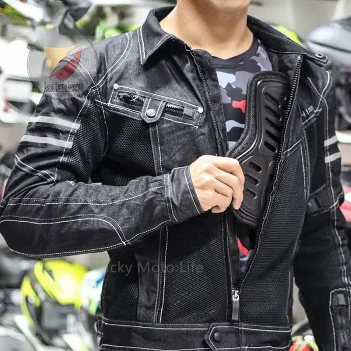 Veste de printemps en maille Denim respirante