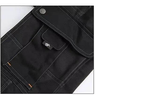 Soudage imbibé Travail Bavoir Salopette De Protection Veste De Travail Hommes Vêtements De Travail Outillage Uniforme Mécanicien Multi-Poche Cargo Pantalon S-5XL