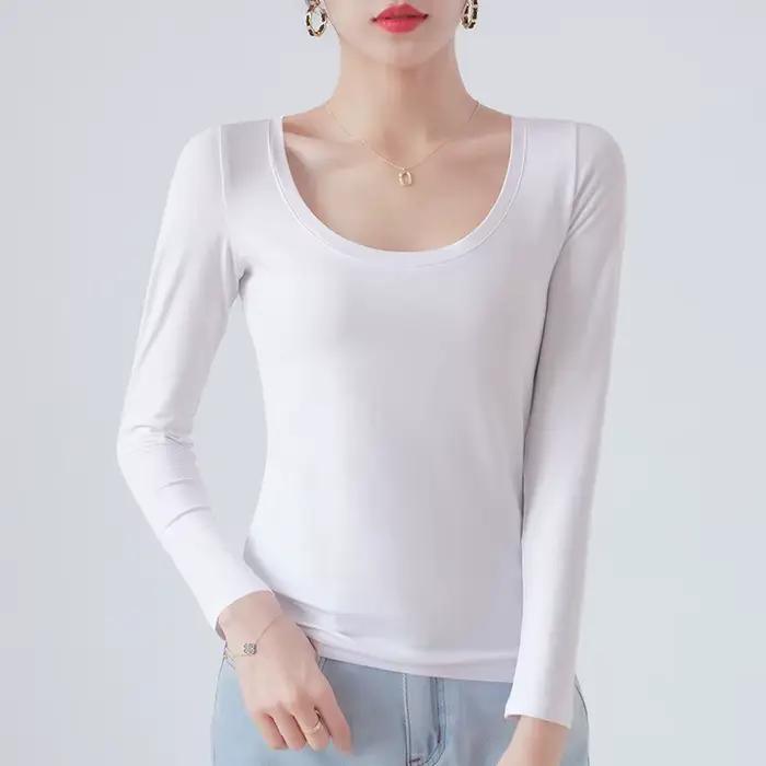 MRMT 2026 Nouveau T-shirt en coton pour femme à manches longues