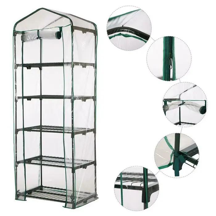 Couverture chauffante de jardin transparente en PVC