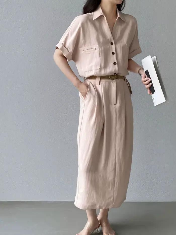 Robe décontractée LANMREM style Old Money en polyester pour femme, élégante, légère, idéale pour l'été, quotidien, soirées et occasions spéciales
