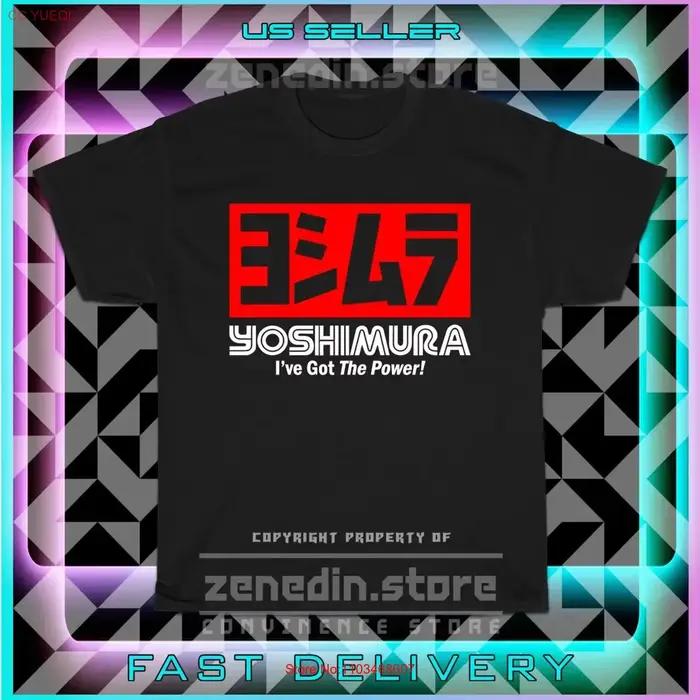 T-shirt avec Logo Yoshimura Racing Japan pour hommes, taille américaine, vintage, lavé, polyvalent, mode streetwear, pour un usage quotidien