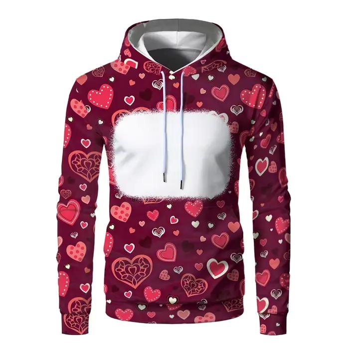 Sweat-shirt à capuche blanc par Sublimation