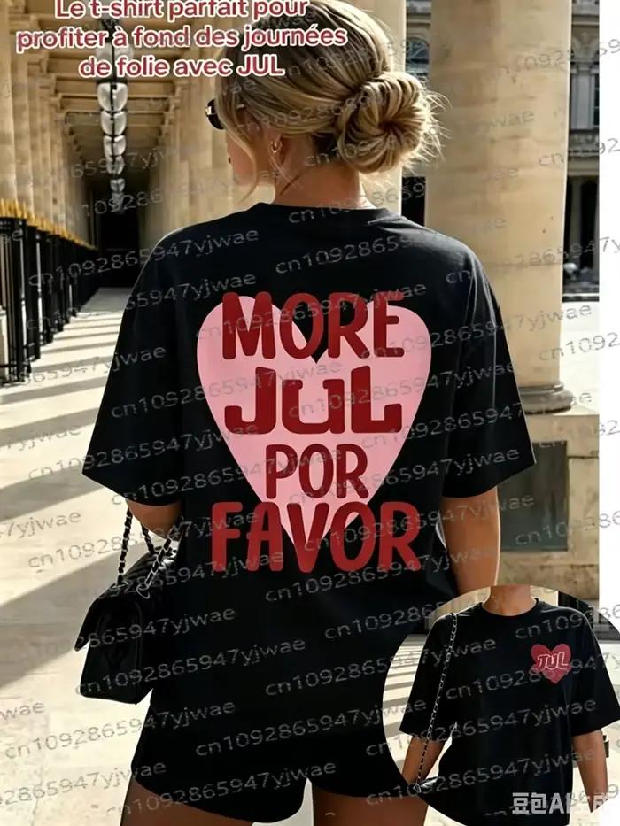 T-shirt imprimé tendance Rapper Jul pour hommes et femmes