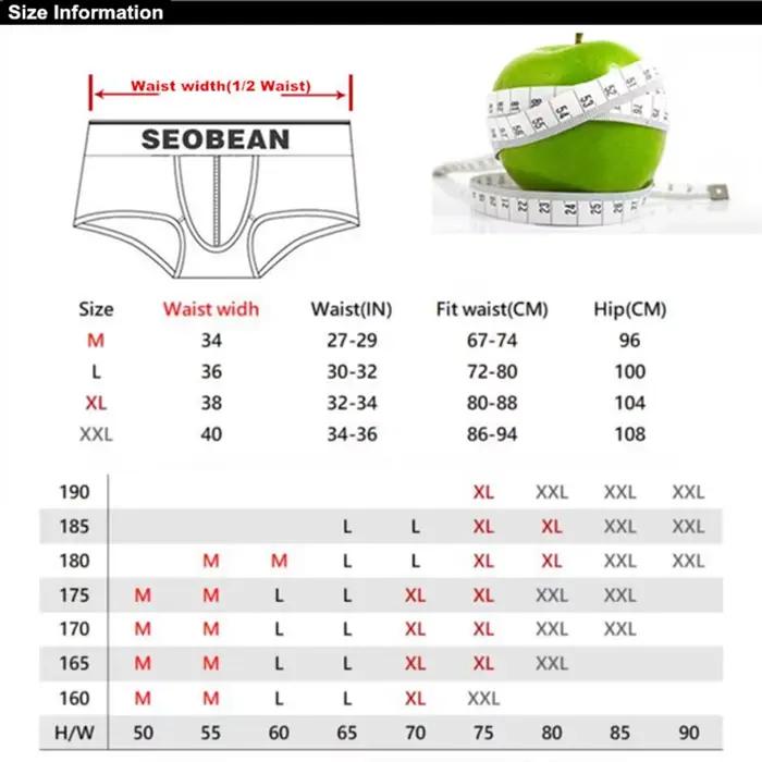 SEOBEAN marque sous-vêtements masculins respirant coton Boxer hommes culottes U poche convexe Sexy caleçons taille basse boxeurs Shorts Homme