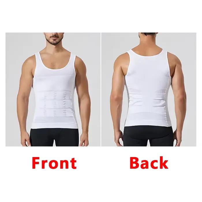 INSELLE hommes corps Shaper minceur Compression gilet maillot