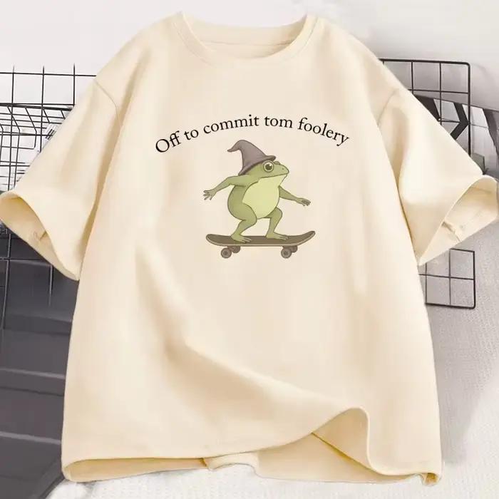 T-shirt drôle avec motif grenouille