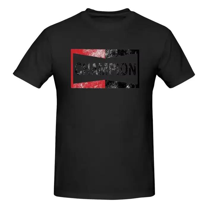 Champion Vintage Logo imprimé T-shirt hommes surdimensionné coton