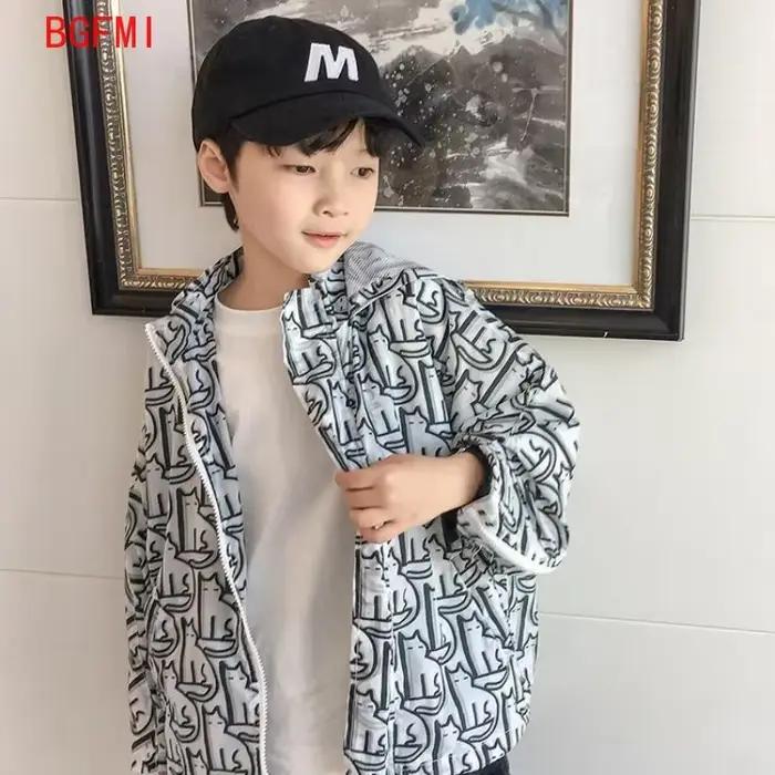 Veste à capuche légère et fine pour garçons