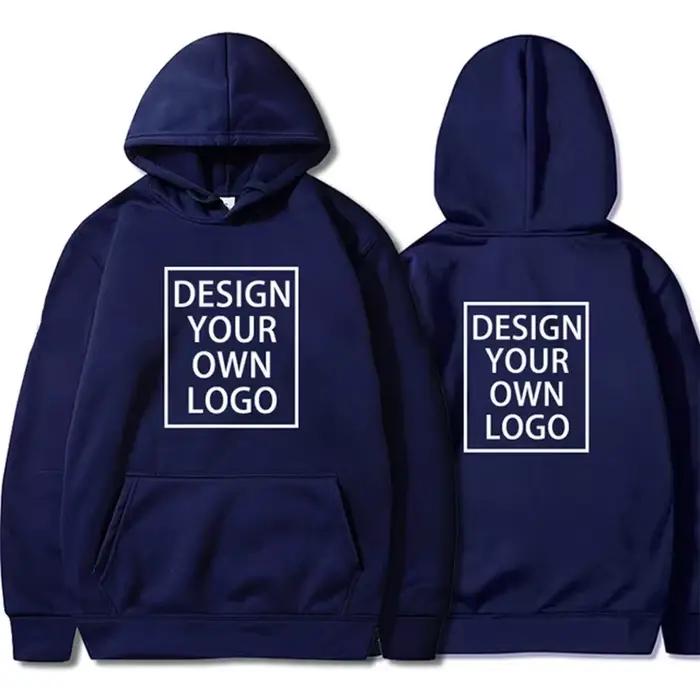 Sweat-shirt à capuche personnalisé polyester homme et femme multicolore pour homme et femme basique à capuche à manches longues moderne occassions voyages
