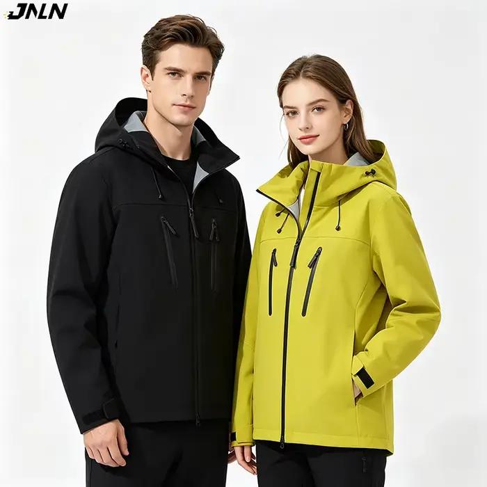 JNLN Veste imperméable pour homme et femme, coupe-vent pour randonnée, camping, trekking, unisexe, manteau de pluie sportif d'extérieur, vêtements d'escalade à capuche