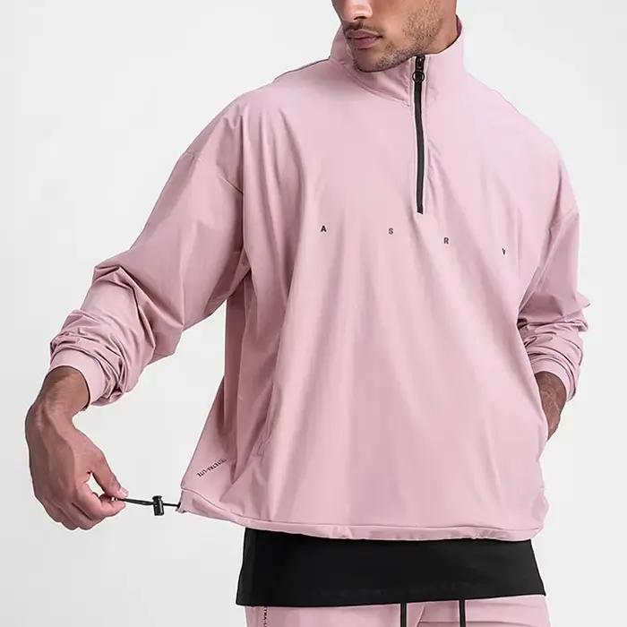 Sweat à capuche zippé homme ASRV veste de sport fitness décontracté streetwear vêtement d'extérieur pour l'automne et le printemps