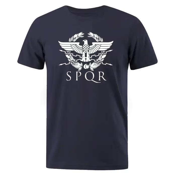 Hommes T-Shirts SPQR gladiateur romain impérial aigle d'or été T-Shirt
