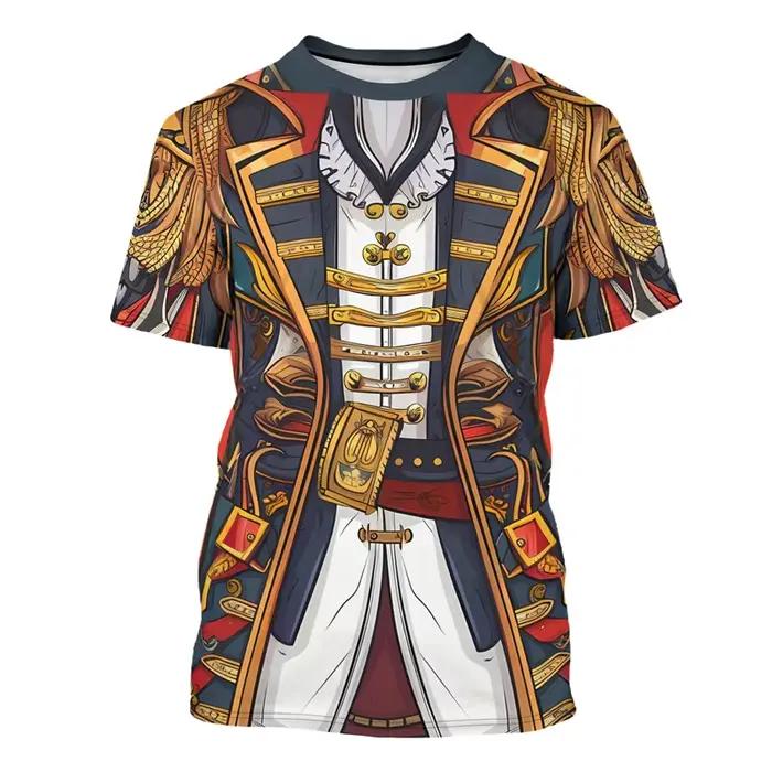 T-shirt à motif de capitaine pirate