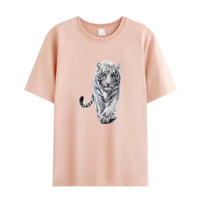 Fer sur patchs bricolage artisanat fournitures transfert de chaleur T-Shirt jean vêtements appliqué vêtement fer sur autocollant tigre blanc