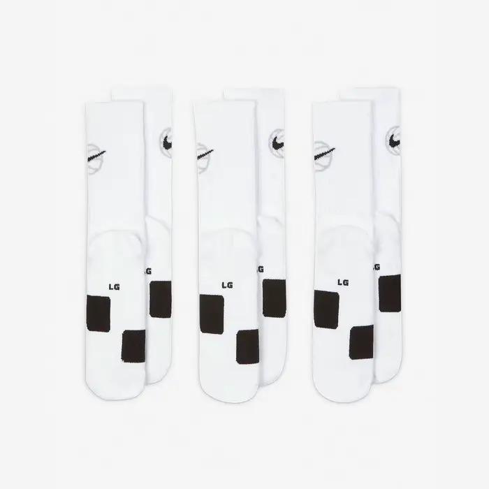 Nike officiel authentique hommes respirant basket-ball chaussettes d'entraînement trois paires ensemble DA2123-100