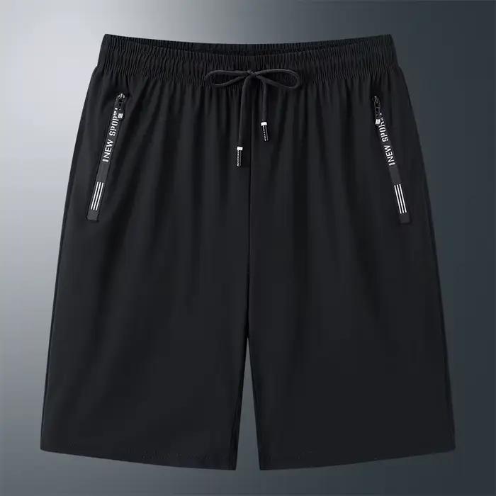 Shorts de jogging d'été en soie glacée à séchage rapide pour hommes