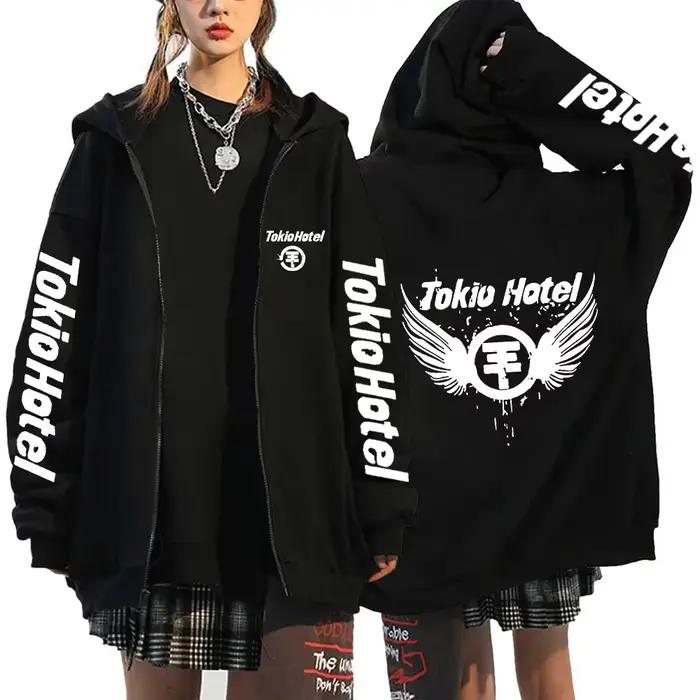 Sweat à capuche Tokio en polyester, style décontracté pour homme, printemps et automne, pour la ville et le sport