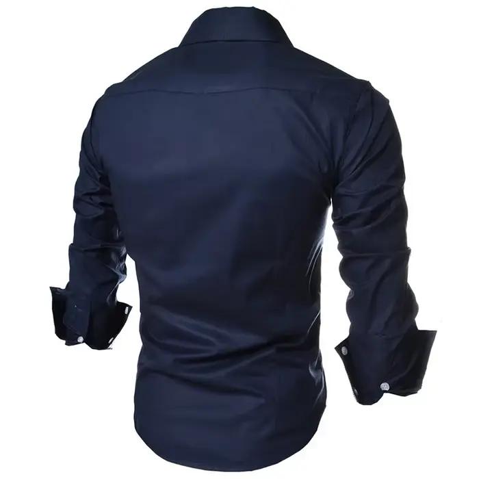 Chemises rayées pour hommes à manches longues affaires coupe ajustée Chemise masculine noir blanc 2025 vêtements sociaux Camisa Masculina Vetement Homme