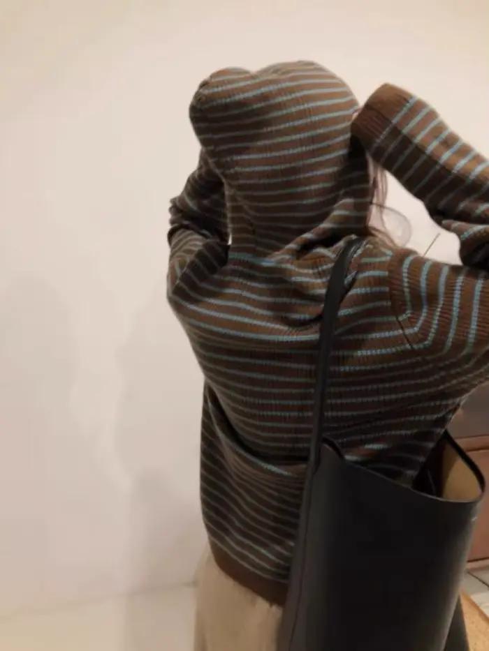 Pulls à capuche rayés pour femmes