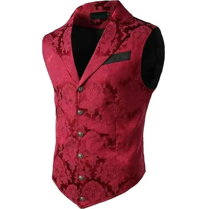 Veste Gotinc Gilet de costume victorien pour homme Steampunk