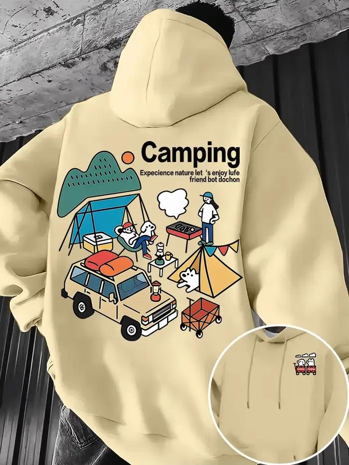 Sweat-shirt à capuche oversize pour homme