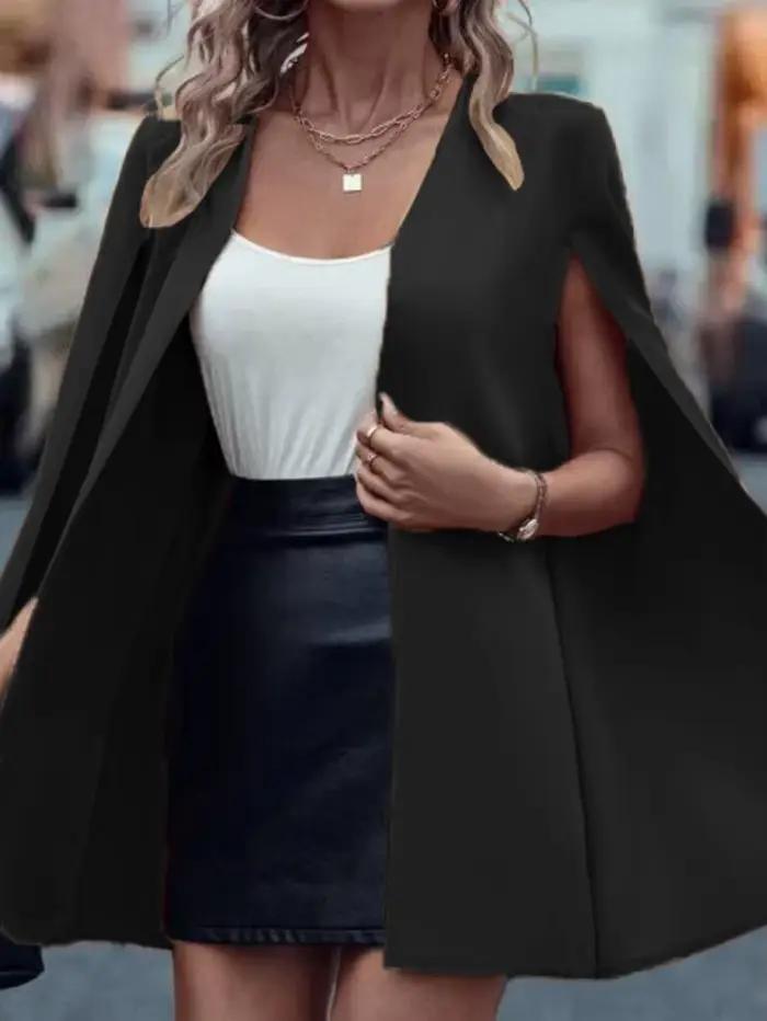 Veste de costume pour femme à col châle