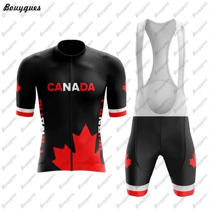 Ensembles de maillots de cyclisme à manches courtes pour hommes