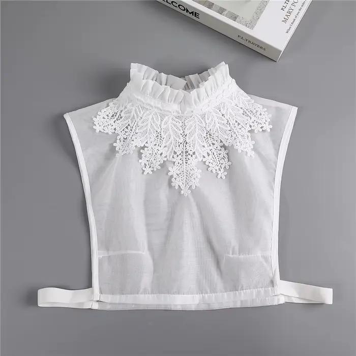 Mode demi-chemise Style faux col pour femmes col détachable