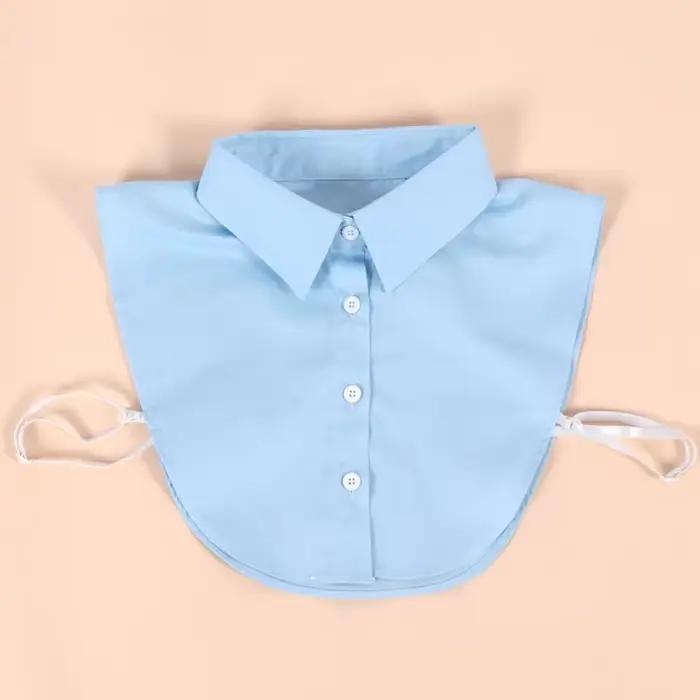 Chemise à revers en coton détachable