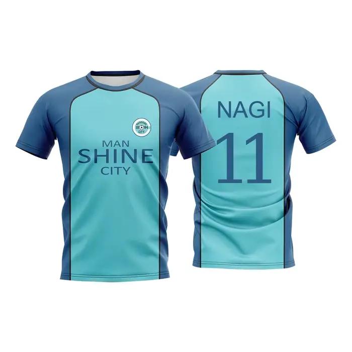 Blue Lock NAGI Man Shine City Summer Top Anime Cosplay Football Uniform Breathable 3D Sports T-shirt Hyoma Chigiri Tops Unisex